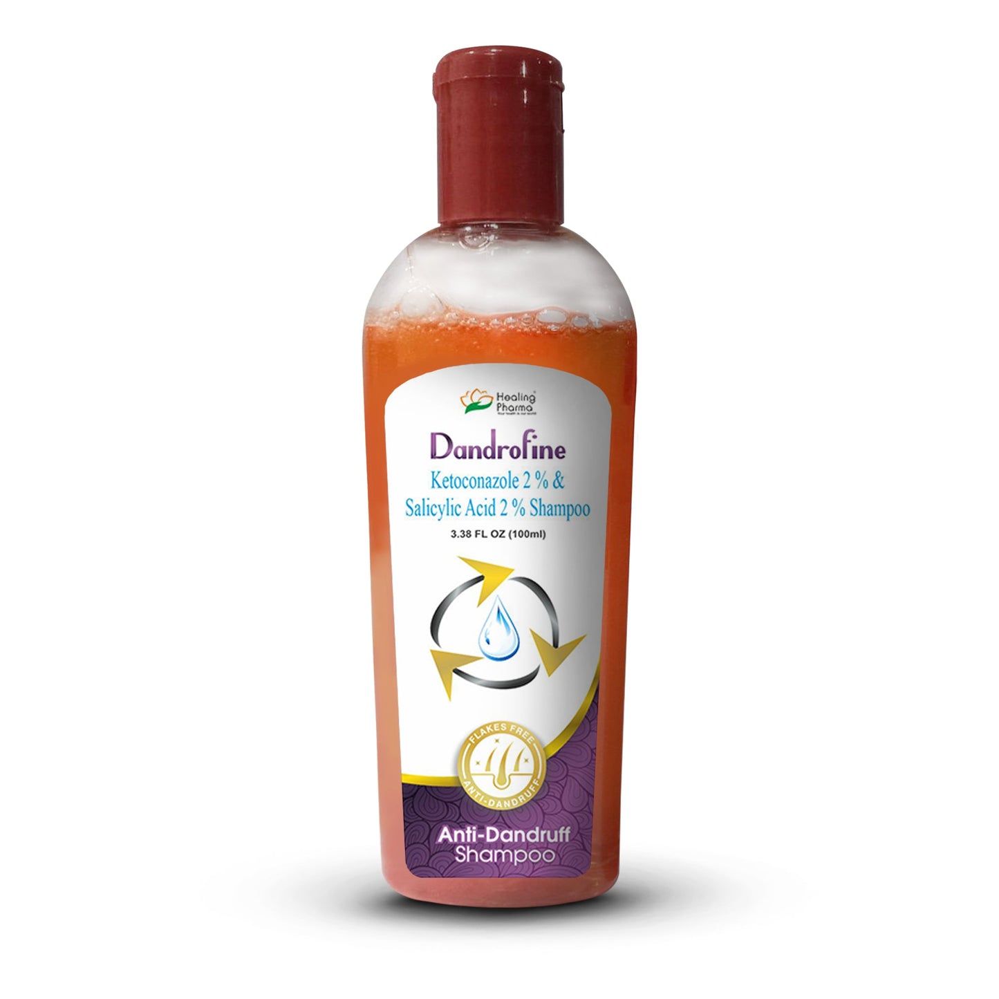 healing pharma dandrofine – anti dandruff shampoo