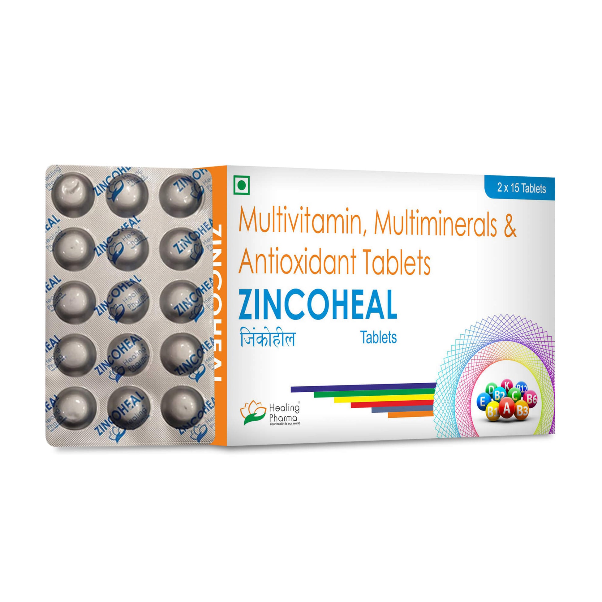 healing pharma zincoheal tab