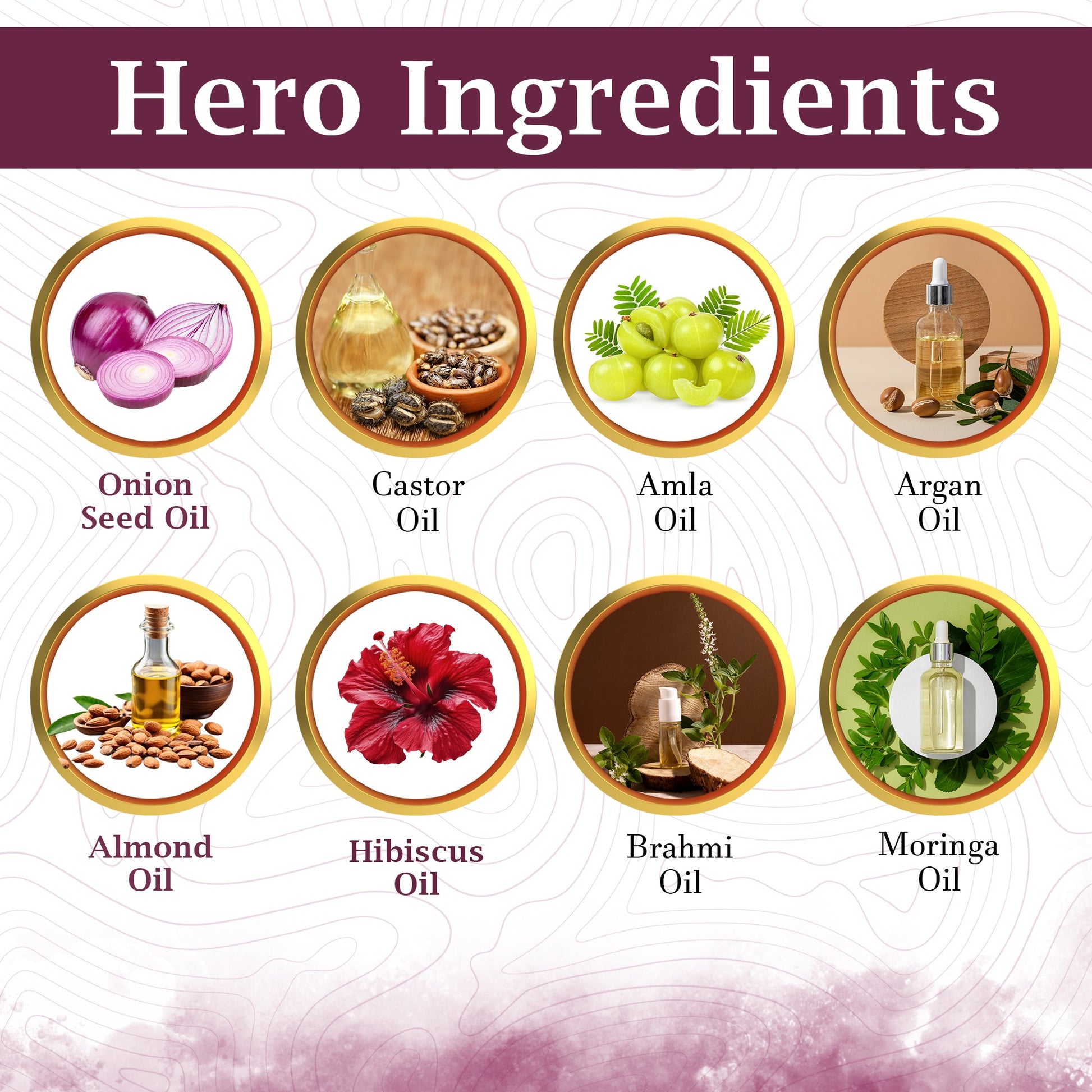 onion hair oil hero ingredients