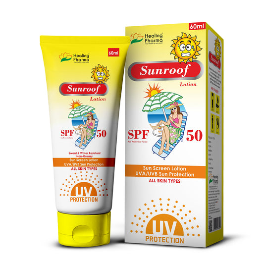 Healing Pharma – Sunroof SunScreen SPF 50+ Lotion UVA/UVB Sun Protection