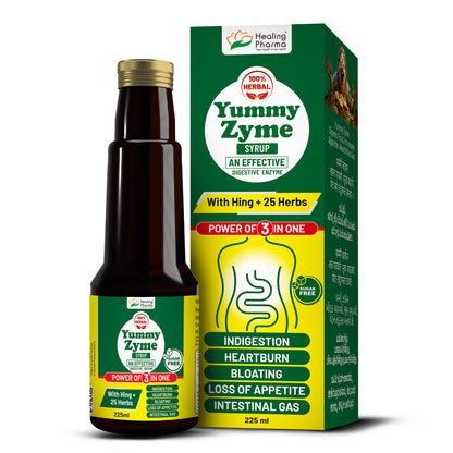 Healing Pharma - Yummy Zyme Digestive Enzyme Syrup (Sugar Free)